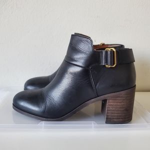 Franco Sarto black leather boots